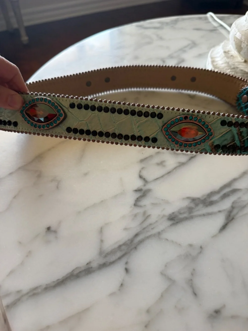BB Simon crystal belt